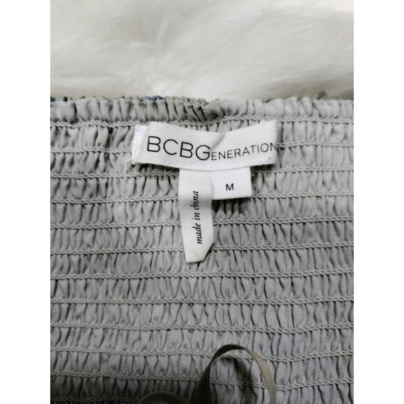 BCBGeneration Strapless Whimsy Weddingguest NYE Pleated Mini Dress Womens M - Picture 11 of 12